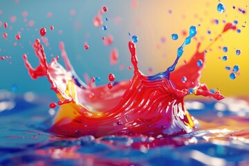 Canvas Print - Watercolor Paint Splash