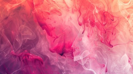 Poster - Abstract background with red and pink hues Crystal like ink design