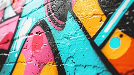 Sticker - graffiti wall abstract background