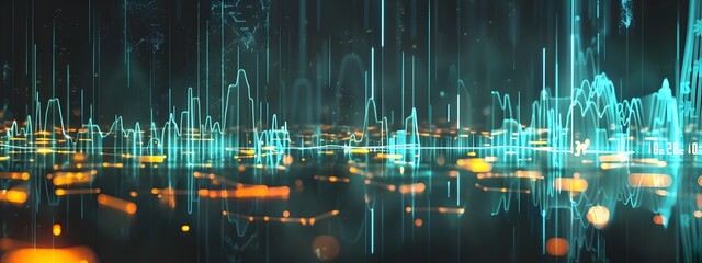 Poster - Seismograph Recording Seismic Waves at Different Frequencies Data Visualization