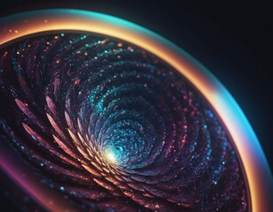 Wall Mural - abstract holographic galaxy milkyway sky style hologram wallpaper