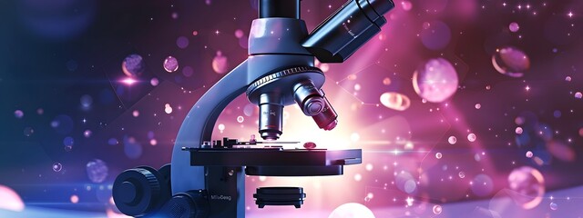 Poster - Microscope Magnifying Objects at Different Spatial Frequencies in Scientific Research and Analysis
