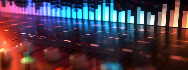 Poster - Vibrant Music Equalizer Visualizing Audio Frequencies and Bands
