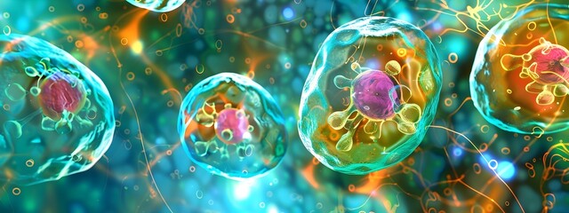 Poster - Microscopic of Cellular Processes and Metabolic Frequencies in Different Organelles