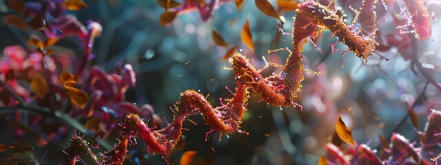Poster - Mesmerizing Genetic Mutations Captivating Digital Artwork Exploring the Beauty of Biological