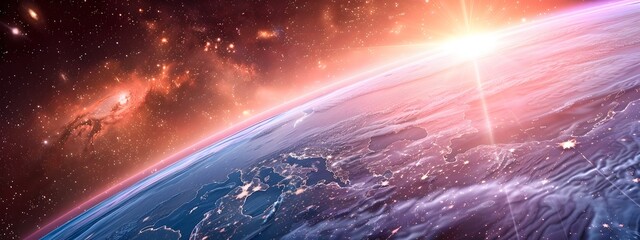 Poster - Ultraviolet Radiation Penetrating Earth s Atmosphere in Cosmic Space