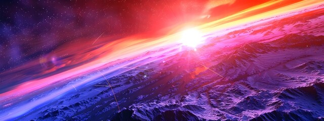 Poster - Ultraviolet Cosmic Radiation Penetrating Vibrant Interstellar Atmosphere