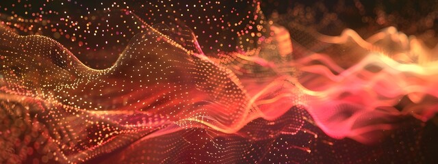Poster - Vibrant and Dynamic of Mesmerizing Sound Waves at Varying Frequencies