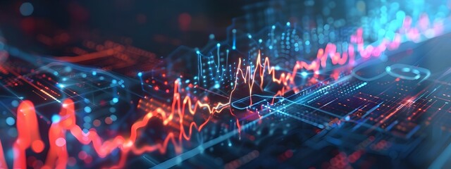 Poster - Dynamic Pulse Rate Monitor Visualizing Cardiac Rhythms and Financial Trends