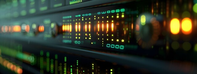 Poster - Digital Frequency Counter Display Showing Signal Measurement Data