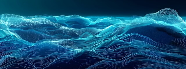 Poster - Captivating 3D Visualization of Sonar Waves Used in Underwater Navigation