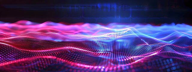 Poster - High Frequency Laser Light Waves D Rendering