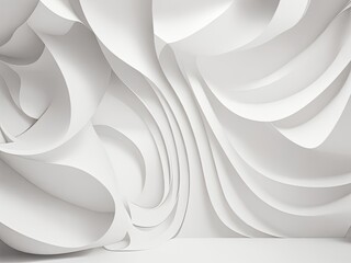 Poster - a vary abstract wall covering with a white backdrop image