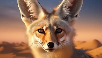Wall Mural - Portrait of a desert fox