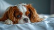 © Dekastro - cavalier king charles spaniel dog portrait wallpaper with good expression and blurred neutral background