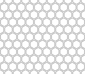 Poster - vector science background. rounded hexagons mosaic pattern. hexagonal shapes. seamless tileable vect
