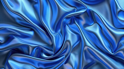 Poster - Wavy silk or satin liquid background with fabric silk texture