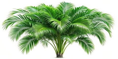 Wall Mural - Green areca palm isolated on background, green, areca palm, isolated,background,cut out, plant, foliage, tropical, houseplant, decorative, botany, nature, leaves, exotic, indoor, garden