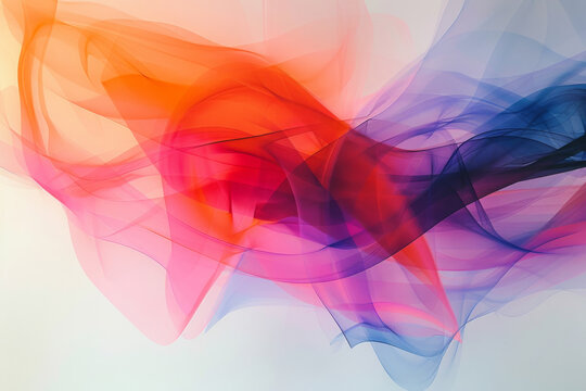Abstract transparent material wavy background 
