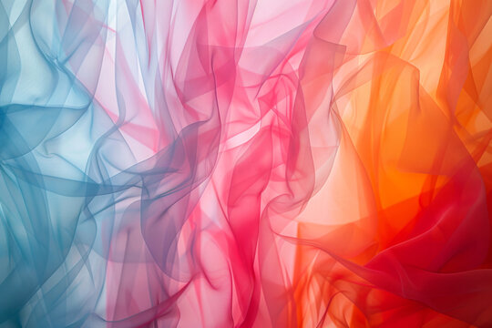 Abstract transparent material wavy background 
