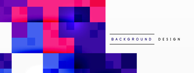 Poster - Dynamic colorful squares background. Vector Illustration For Wallpaper, Banner, Background, Card, Book Illustration, landing page