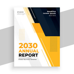 Wall Mural - modern business annual report template for form information