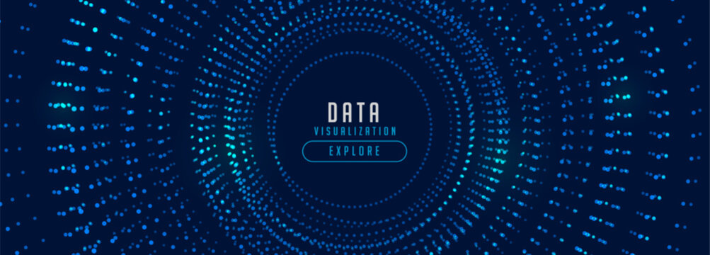 futuristic techno data visualization background design