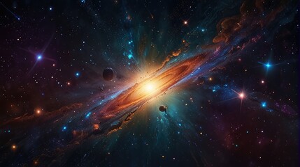 Wall Mural - Dazzling and enchanting universe realistic
