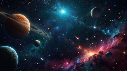 Wall Mural - Dazzling and enchanting universe realistic