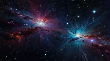 Wall Mural - Dazzling and enchanting universe realistic
