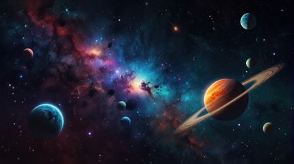 Wall Mural - Dazzling and enchanting universe realistic
