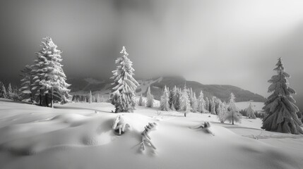 Sticker - Monochrome Winter Landscapes