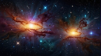 Wall Mural - Dazzling and enchanting universe realistic