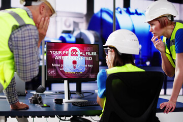 Aufkleber - Ransomware Cyber Attack Using Malware
