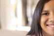 © Wavebreak Media - A biracial young girl at home, wearing casual clothes, smiling gently, copy space