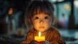© Naree - a picture with a child playing with a lit candle, in the style of webcam, traditional vietnamese, animated gifs, fujifilm gw690iii, i can't believe how beautiful this is, heatwave, pop inspo