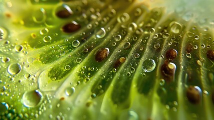 Kiwi fruit outer surface macro pattern