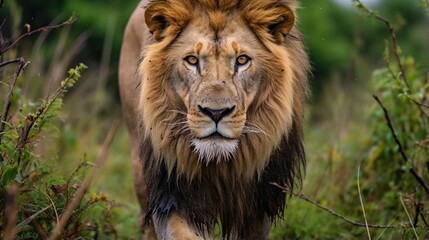 Wall Mural - portrait of a lion