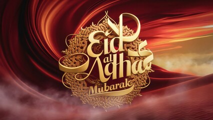 Sticker - Eid Al Adha banner Design for facebook Generative Ai