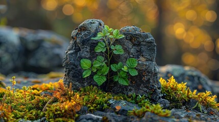 Canvas Print - moss on the tree