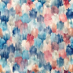 Wall Mural - Abstract watercolor brushstrokes seamless pattern