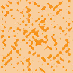 seamless pattern with orange and yellow flowers