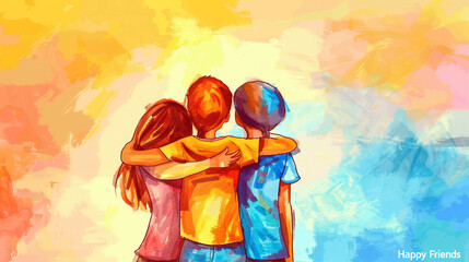 friendship day bff best friend forever love relationship happy friends art