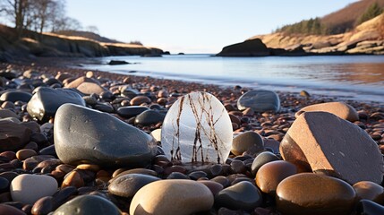 Sticker - beach and rocks