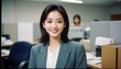 © Gia - Young Professional, confident Asian business woman in office. Office lady.