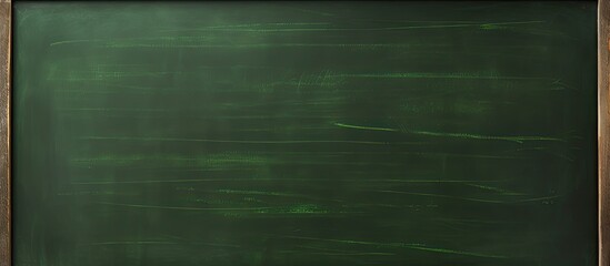 Poster - Chalk marks on a green blackboard create an abstract texture, suitable for educational, dark wall backgrounds or learning concepts with a copy space image.