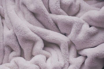 Wall Mural - pink soft fluffy blanket textile