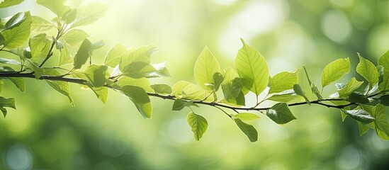 White background with tree leaf frame creating copy space image.