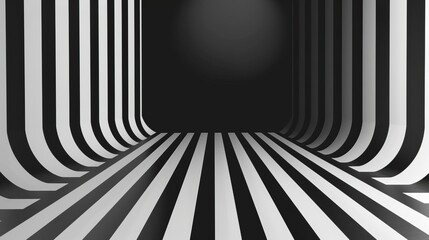 Wall Mural - black and white striped background