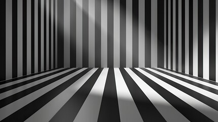 Wall Mural - black and white striped background